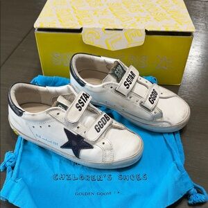 Golden Goose Kids Sneakers with Navy Star